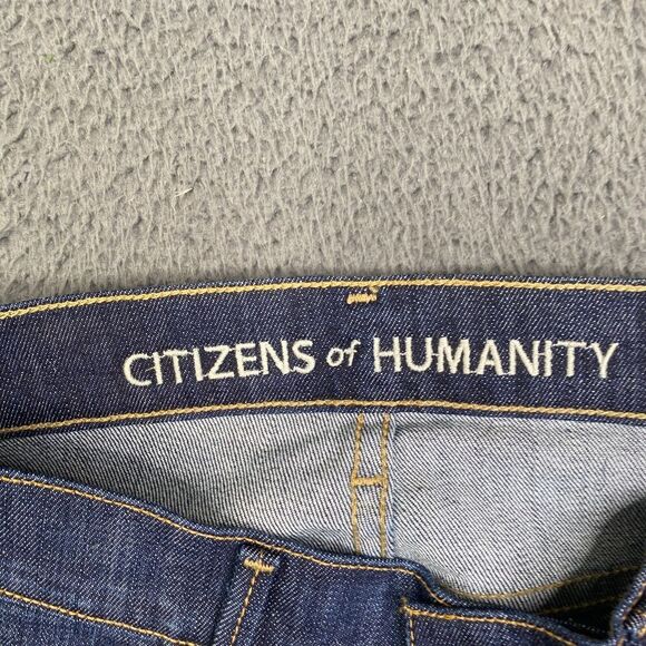 Citizens of Humanity Jeans Womens 26 Elson Mid Rise Straight Leg Blue Dark Wash - Picture 4 of 10